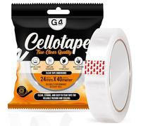 G4GADGET Cinta de embalaje transparente, 24 mm x 40 mm (paquete de 1)