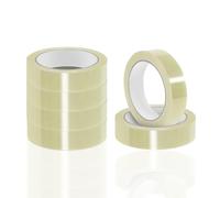 G4GADGET Cinta de embalaje transparente de, 24 mm x 40 mm (paquete de 6)