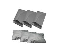 G4GADGET Paquete de 50 bolsas de polietileno grises de 10 x 14 pulgadas, bolsas de envío resistentes para envío, embalaje y ropa vintage, paquete impermeable autosellante