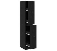 Gabinete De Botica Patrón Patrón 30 X 41 X 174,5 Cm Roble Negro Vidaxl
