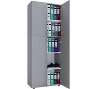 Gabinete de oficina con 5 compartimentos | moderno gabinete de archivo con puertas giratorias | Dimensiones aprox. B. 70 x H. 184 x D. 40 cm – Lona 5 compartimentos