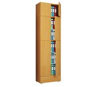Gabinete de oficina XXL con 5 compartimentos con fijación y cajón / gabinete de archivo moderno con puertas giratorias / dimensiones aprox. H. 240 x W. 70 x D. 39 cm – Lona 5 compartimentos