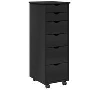 Gabinete rodante 34 x 39 x 93,5 cm Madera de Pino Macizo