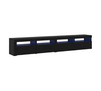 Gabinetes para tv 2 pcs roble negro 240 x 35 x 40 cm