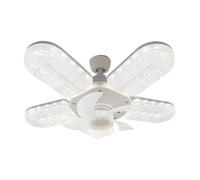 Gacqpli Luz de techo con ventilador - 6 velocidades de, lámpara silenciosa,3 Colores Regulables 30cm Mando A Distancia LED Ventilador De Techo Para Dormitorio - Para salón, dormitorio, cocina,