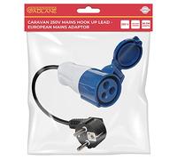 GADLANE Adaptador de enchufe caravana de 16A - adaptador europeo de camping eléctrico, impermeable IP44, toma de camping para exteriores CEE para conexión al sitio de camping, 35 cm (200-250V)