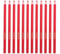 Gadpiparty 12 Lápices de Cera Rojos para Costura sin Necesidad de Afilar, Marcador de Tela Preciso para Dibujo y Confección de Patrones