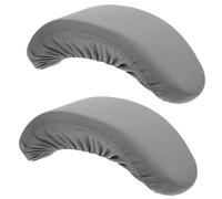 Gadpiparty 2 Piezas Almohadilla para Reposabrazos de Silla, Espuma Negra | Oficina y Gaming, Reduce la Carga del Brazo, Fácil Limpieza, Uso en Escritorio y Ordenador