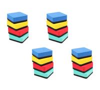 Gadpiparty 24 Borradores Magnéticos Cuadrados de Eva y Fieltro para Pizarra, Fáciles de Pegar, Ideales para Oficina y Hogar, Pack de 24 Unidades Coloridas