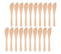 Gadpiparty 30 Cucharas de Madera para Untar Mantequilla y Queso, Fáciles de Almacenar y Mantener, Ideales para Cocinar y Preparar Sándwiches en Cocina Festiva