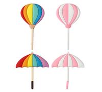 Gadpiparty 4 ganchos magnéticos para nevera y taquilla con imanes de silicona fuertes, imanes multiusos para pizarra blanca, diseño creativo de flexión, cada uno puede soportar hasta 750 g, para