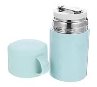 Gadpiparty Acero Inoxidable Taza Térmica Portátil Azul de 550ml | Recipiente Aislante para Sopa y Comida, Asa Tapa, Fácil de Limpiar, para Viaje y Camping