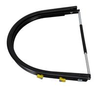 Gadpiparty Adaptador para Casco de Seguridad y Capucha de Soldadura en Aluminio Negro Fácil Instalación para Protección Integral en Tareas Industriales Soldadura