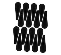 Gadpiparty Almohadillas de Hombro Flocado Negro para Perchas, Diseño Grueso y Ancho Antideslizante, 16 Piezas para Moldear el Hombro en Colgadores de Ropa en Hogares