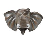 Gadpiparty Boquilla de Fuente Forma de Cabeza de Elefante en Resina para Instalación Mural, Flujo de Agua Relajante Adecuado para Jardín y Estanques Exteriores