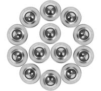 Gadpiparty Cojinete de Bolas de Ruedas Giratorias de Acero al Carbono 16 Piezas Rotación Suave y Capacidad de Carga Fuerte para Equipos Industriales y Vehículos