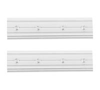Gadpiparty Conector de Riel de Aleación de Aluminio Plata 2 Piezas para Cortinas Compatibilidad y Conexión sin Costuras para Sistema de Rieles de Techo y Ventanas en Uso Doméstico DIY