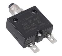 Gadpiparty Disyuntor Pulsador de Hierro 25a 125-250v Protección Térmica y Reinicio Manual para Circuitos Eléctricos Industriales