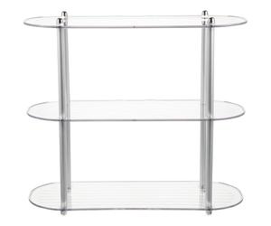 Gadpiparty Estante de maquillaje multifuncional de acero inoxidable para ahorrar espacio y multicapa con organizador de acero de gran capacidad para encimera de baño, cosméticos y gel de baño