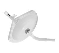 Gadpiparty Lavabo Suspendido de Esquina de Plástico Blanco, Diseño