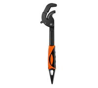 Gadpiparty Llave de Lavabo Ajustable 30-60mm Resorte de Retorno Automático | Acero al Carbono, Patrón Dentado Fino, Autocierre Firme, Color Negro, Uso para Fontanero