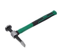 Gadpiparty Martillo para Reparación de Carrocería de Acero al Carbono Cabeza Plana y Mango de Plástico, Herramienta Precisa para Moldear Paneles en Talleres Automotrices
