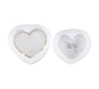 Gadpiparty Molde de Silicona Forma de Corazón para Caja de Almacenamiento, Molde para Hacer Cajas de Almacenamiento Diy, Silicona Transparente, Reutilizable y Fácil de Limpiar,