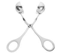 Gadpiparty Pinza Estilo de Acero para Inoxidable Diseño Albóndigas 304 Redondeado y Forma de Tijera para Hacer y Sujetar Albóndigas Firmemente Aleatorio Cocina Varios estilos