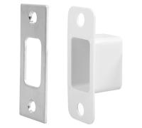Gadpiparty Placa Del Pestillo De La Puerta Placa De Impacto De Acero Inoxidable Para Cerradura Puerta Refuerzo De La De Entrada 2.75X1.06 Pulg 1 Juego Para Repuesto