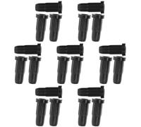 Gadpiparty Protector de Tope de Rueda para Silla de Oficina, Funda de Plástico Negro Fácil de Reemplazar, 35 Piezas para Proteger el Suelo en Oficina o Librería