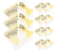 Gadpiparty Servilletas de Papel Decoradas Estampado Dorado para Fiestas y Bodas, 60 Unidades, Papel Decorativo que Añade Ambiente Festivo para Cenas y Entretenimiento Diario