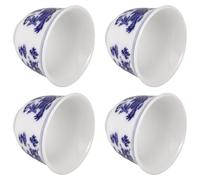 Gadpiparty Set de 4 Tazas de Té Hogar Hey Girl Tea de Cerámica Elegante y Fácil de Limpiar, Tazón de Té Chino Simple y Apto para Lavavajillas