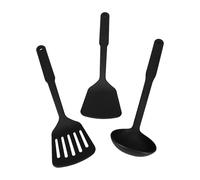 Gadpiparty Set de Utensilios de Cocina de Nylon Resistentes al Calor Diseño Ergonómico, Incluye Espátula, Cuchara y Espumadera para Uso Diario en Cocina