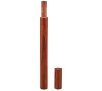 Gadpiparty Varilla de incienso sellada de madera con función de caja, 10 g, elegante recipiente de incienso de color café, capacidad para madera de agar y sándalo, adecuado para el hogar