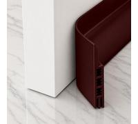GAEVAZ® Burlete Puerta Entrada Autoadhesivo - Aislante Inferior para Puertas de Casa - Bloquea Viento, Polvo y Ruido - Fácil Instalación (Blanco/Marrón) (1, Marron)