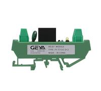 GAEYAELE Módulo de relé de 1canal AC/DC12V Din Rail Montado en riel GSM Módulo temporizador de control de relé (AC/DC12V)