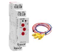 GAEYAELE Relé de control de temporizador de líquido Controlador electrónico de nivel de líquido 10A (GRL8-02+Sensor,AC/DC24V-240V)