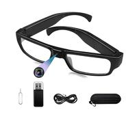 Gafas con Cámara Oculta HD 1080P, Cámara Espia Camuflada en Gafas, Cámaras Espia Oculta con Audio, Gafas Deportivas Vídeo y Fotografía Adatto per interni ed esterni