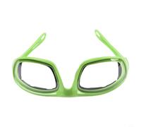Gafas de protección de cebolla de cocina con rendimiento de lente a prueba de niebla, sello de espuma suave y geometría de marco aerodinámico (verde)