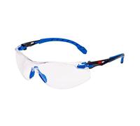 Gafas de seguridad Solus 3M, marco azul/negro, Scotchgard antiniebla, lente transparente, S1101SGAF-EU