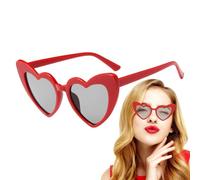 Gafas de sol con forma de amor, coloridas gafas de sol con protección UV