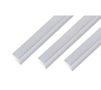 GAH-Alberts 499648 489243 - Perfil angular autoadhesivo, aluminio, esférico, 1000 x 20 x 20 mm, 3 unidades