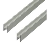 GAH-Alberts Perfil en H 499181 485627, especial para tableros de aglomerado de 16 mm de grosor, aluminio anodizado, 1000 x 19 x 30 mm, 2 unidades