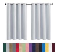 GAIFNAG Cortinas Salon Modernas Cortinas Cortas 160 x 220 cm Anti Luz Cortina Termica Aislantes Frio y Calor para Salon Cortina Decorativa con Arco para Boda para Fiesta, Telón de Fondo, Blanco