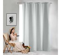 GAIFNAG Cortinas Termicas Aislantes 140 x 240 cm Anti Luz Cortina Termica Aislantes Frio y Calor para Salon Visillos Translúcida Poliéster para Ventanas Salon/Cocina, Blanco
