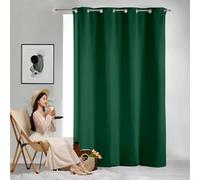 GAIFNAG Opacas Cortinas Salon Modernas 140 x 250 cm Frio y Calor Opacas 100%, Termicas Aislantes Frio y Calor Visillos Dormitorio con Ojales Cortinas para Fiesta, Telón de Fondo, Verde Oscuro