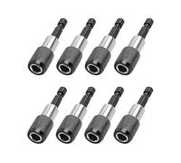 GAJUS 8 Piezas Portapuntas de Taladro Magnético Fuerte con Alargador para Puntas de Destornillador Hexagonal de 1/4 Pulgada 60mm Adaptador Prolongador para Atornillador Eléctrico y Taladro Impacto