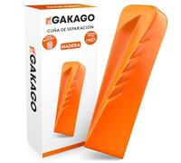 Gakago Cuña de división para Madera - Potente cuña de división rotativa con Fuerte acción de división - Cuña de división forjada de Acero Macizo en Color señal y Gran Superficie de Impacto
