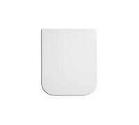 Gala Emma Square - Tapa y Asiento Fijo Inodoro - Forma Cuadrada - Caída Libre - Incluye Kit Fijación - Bisagras Acero Inoxidable - Fácil Limpieza - Color Blanco