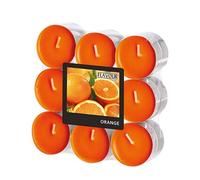 GALA «Flavour by Duftlichte Ø 37,5 mm, 16,6 mm Orange - Orange 96913 velas perfumadas de té velas de té perfumadas, 18 unidades